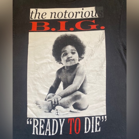 The Notorious B.I.G - ready to DIE- classic Biggie Tee - Picture 8 of 8
